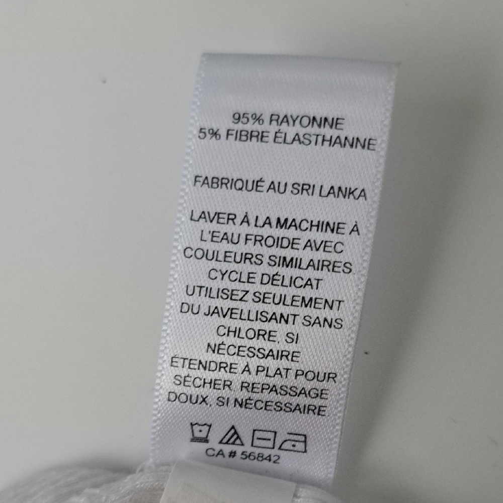 Express White Ribbed Top - Picture 7 of 8